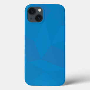 Blue, geometric, cool, unique, trendy illustration iPhone 13 case