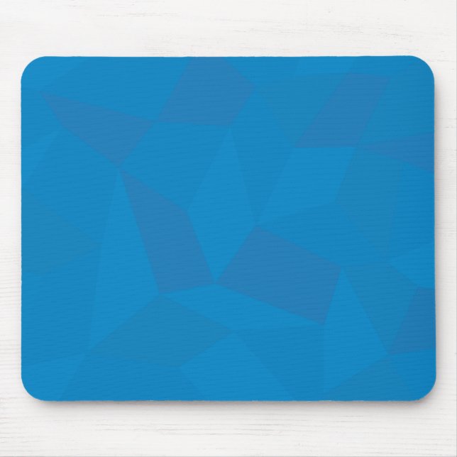 Blue, geometric, cool, unique, trendy illustration mouse pad (Front)