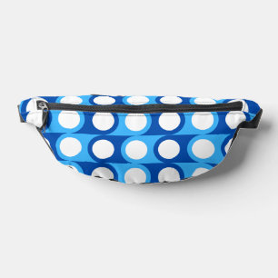 Blue Geometric Fanny Pack