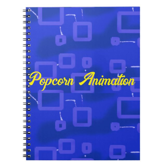 Blue Geometric  Notebook (Front)