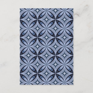 Blue Geometric Pattern Retro Style Advice Card