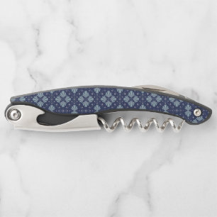 Blue Geometric shapes Pattern  Corkscrew