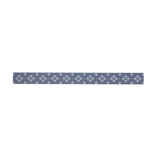 Blue Geometric shapes Pattern Wrap Around Label