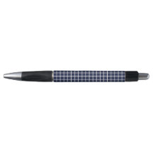 Blue Geometric Squares Pen