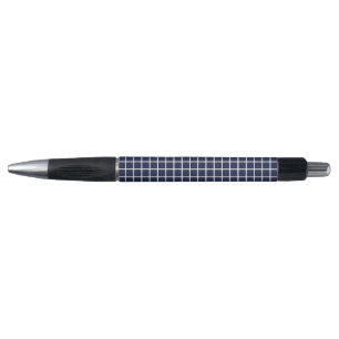 Blue Geometric Squares Pen
