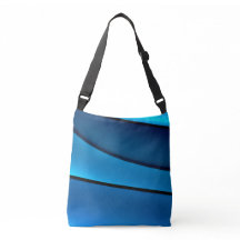 BLUE GEOMETRIC TOTE