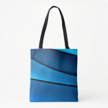 BLUE GEOMETRIC TOTE