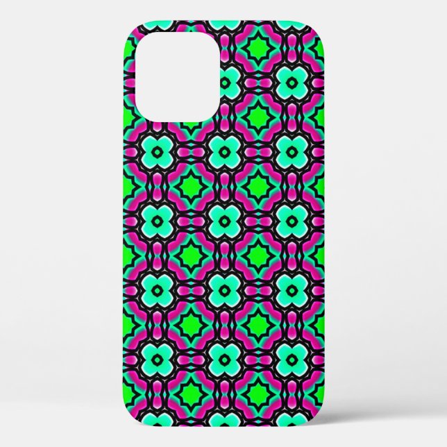 Blue geometrical painted seamless patternabstract, Case-Mate iPhone case (Back)