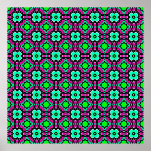Blue geometrical painted seamless patternabstract, poster