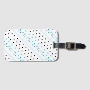 Blue Geometrics Luggage Tag