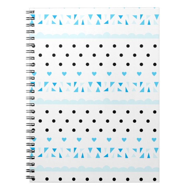 Blue Geometrics Notebook (Front)