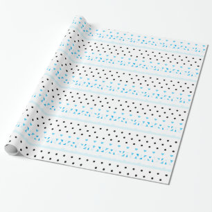 Blue Geometrics Wrapping Paper