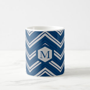 Blue Geometry Collection Coffee Mug