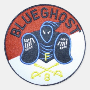 Blue Ghost patch sticker