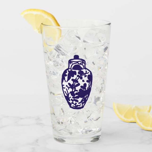 Blue Ginger Jar Glass (Front Ice)