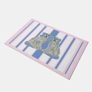 Blue Ginger Jar Jars Magnolia Staffordshire Dogs Doormat