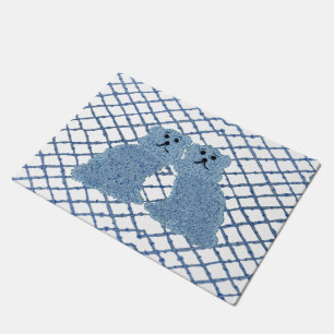Blue Ginger Jars Staffordshire Dogs  Doormat