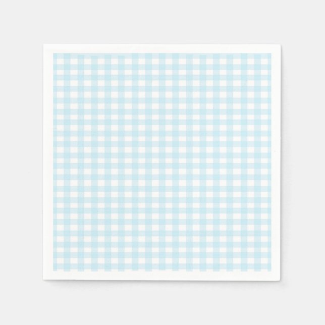 Blue Gingham 1 Napkin (Front)