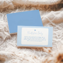 Blue Gingham Boho Boy Baby Shower Books for Baby