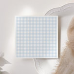 Blue Gingham Boy Baby Shower Napkin<br><div class="desc">Add a finishing touch to your baby shower decor with these elegant blue gingham napkins.</div>