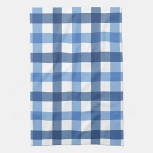 Blue Gingham Check Tea Towels