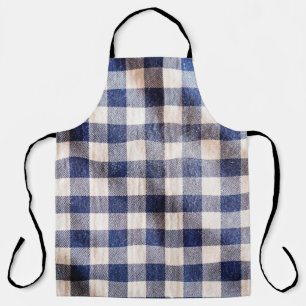 blue gingham cloth closeup, shirts fabric texture apron