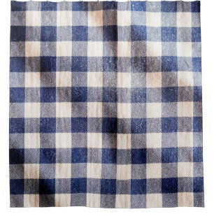 blue gingham cloth closeup, shirts fabric texture  shower curtain