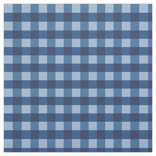 Blue Gingham Fabric (Swatch)