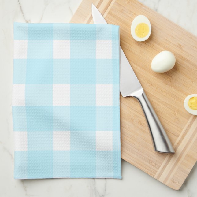 Blue Gingham Kitchen Towel (Quarter Fold)
