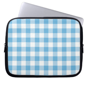 Blue Gingham Laptop Sleeve