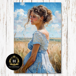 Blue Gingham Maternity   Soft Country Découpage Tissue Paper