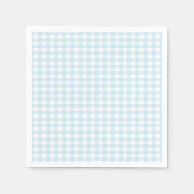 Blue Gingham Napkin (Front)