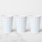 Blue Gingham Paper cup