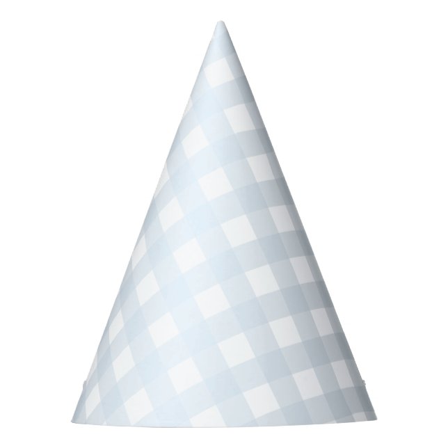 Blue Gingham Party Hat (Front)