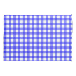 Blue Gingham Pillowcase
