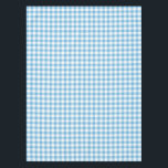 Blue Gingham Tablecloth<br><div class="desc">Decorative Tablecloth designed with a checked baby blue gingham pattern.</div>