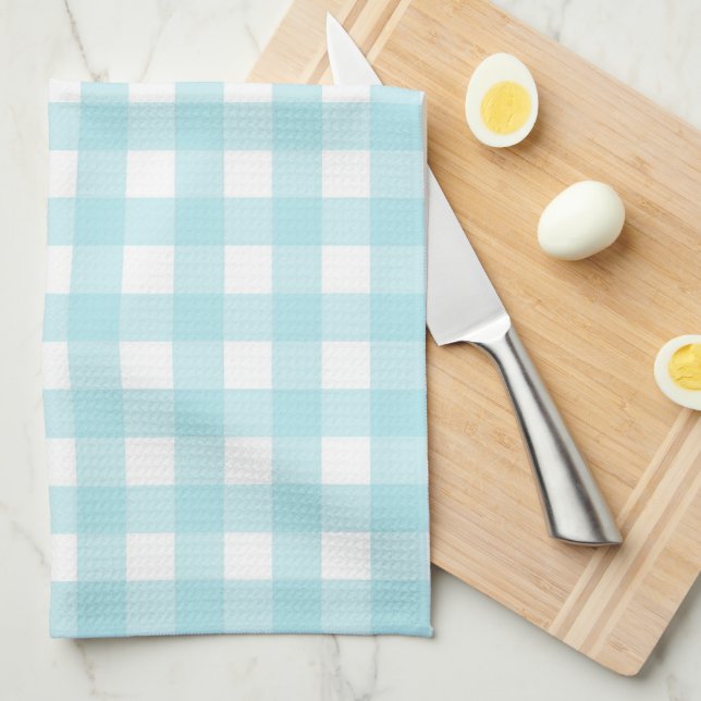 Blue Gingham Tea Towel (Quarter Fold)