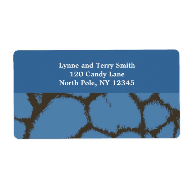 Blue Giraffe Fur Pattern (Front)