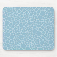 Blue Giraffe Print