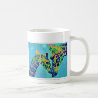 blue giraffes coffee mug