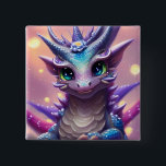 Blue Girl Dragon Poster 15 Cm Square Badge<br><div class="desc">Blue Girl Dragon,  this cute design features a cute blue girl dragon.</div>