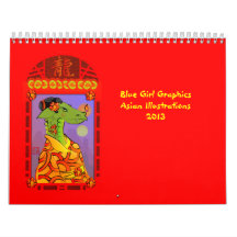 Blue Girl Graphics Asia Calendar 2013