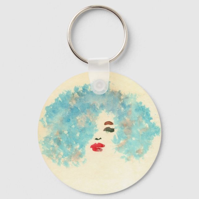 Blue Girl Keychain (Front)
