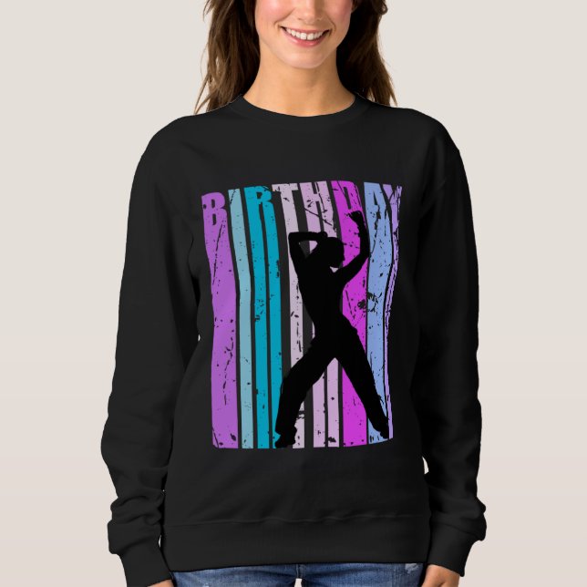 Blue Girls Dance Dancer Womens Grandaughter Cute C Sweatshirt (Front)
