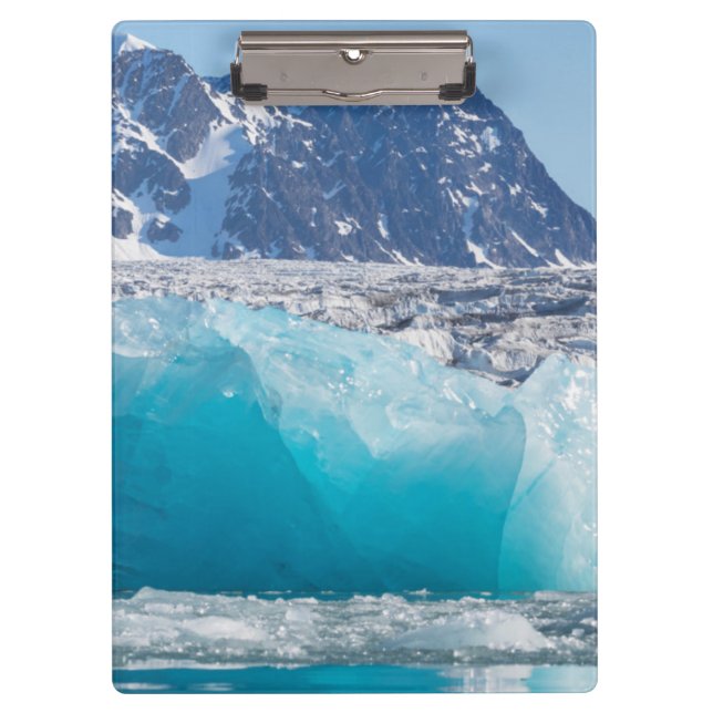 Blue glaceir ice, Norway Clipboard (Front)