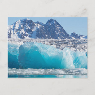 Blue glaceir ice, Norway Postcard