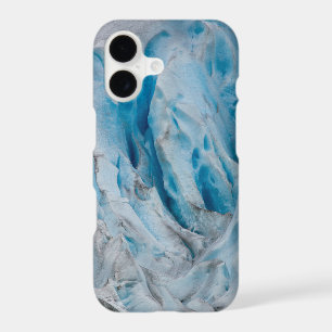 Blue glacier ice