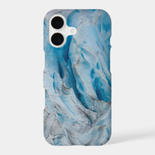 Blue glacier ice