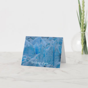 Blue Glacier Thinking Of You Greeting Card