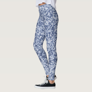 Blue Glam Leggings